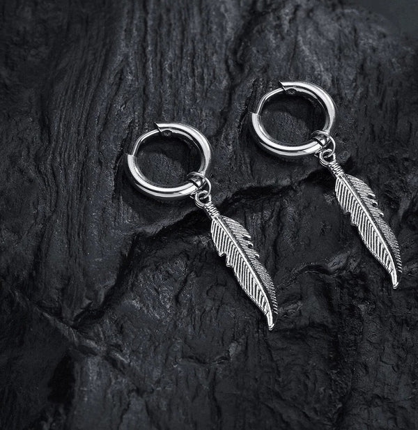 Feather Earrings 2Pcs